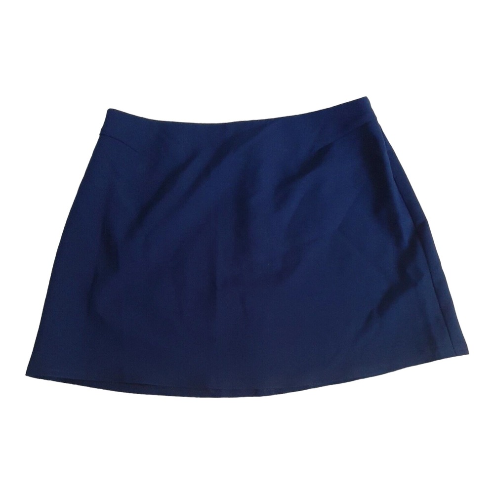 Head womens golf tennis skirt Size 10  navy blue polyester 27" waist Made in USA